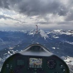 Flugwegposition um 14:51:38: Aufgenommen in der Nähe von Gemeinde Reith bei Seefeld, Österreich in 2535 Meter